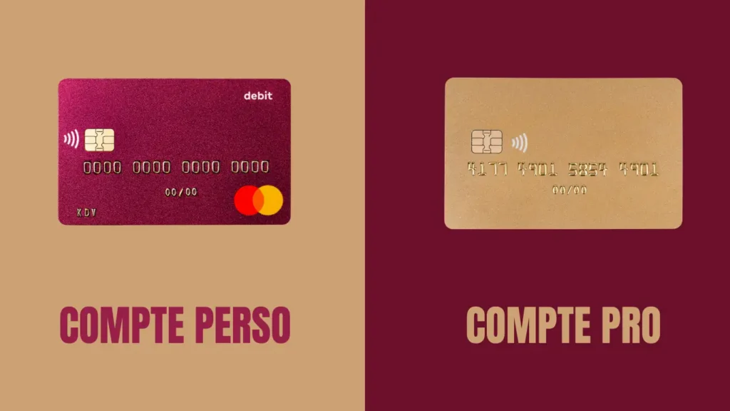 séparer compte pro et perso : 2 cartes bancaires côte à côte